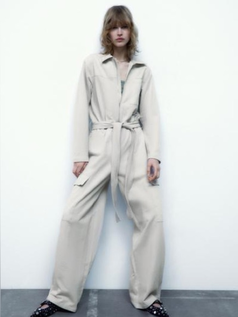 Zara POCKETED UTILITY JUMPSUIT